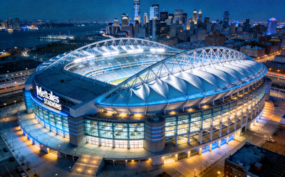 纽约大都会体育场外观 - 现代化巨型体育场